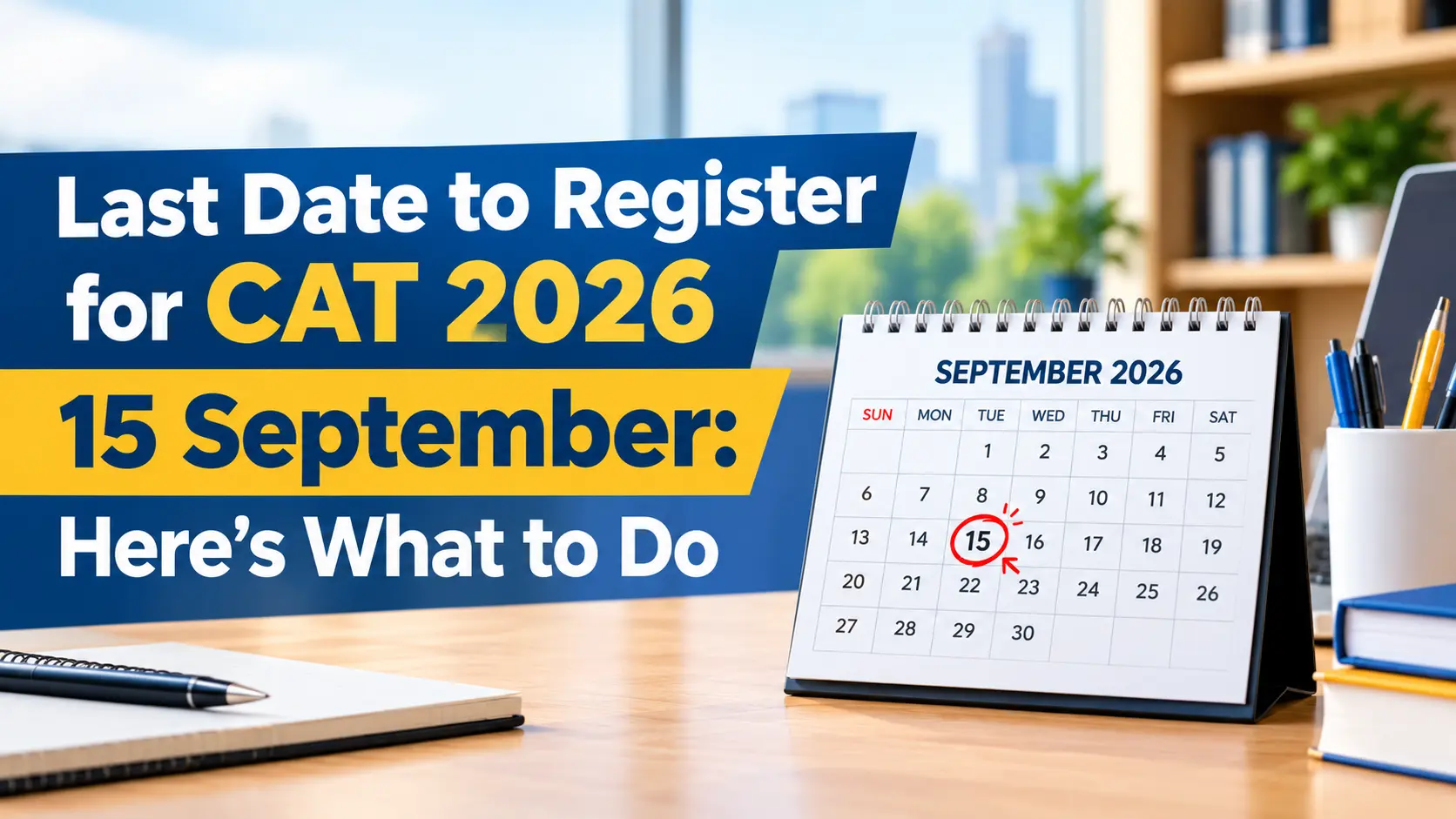 Last Date to Register for CAT 2026 is 15 September: Here’s What to Do
